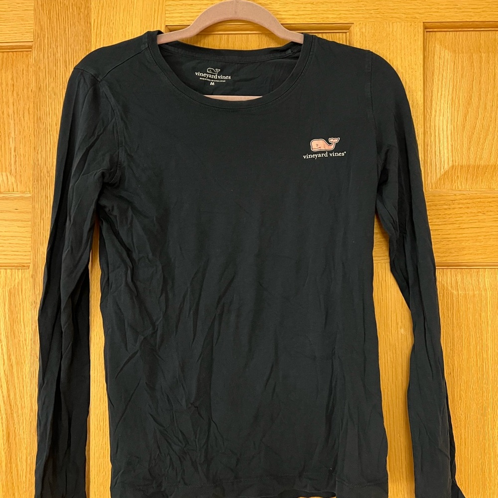Vineyard Vines Navy Long Sleeve Tee